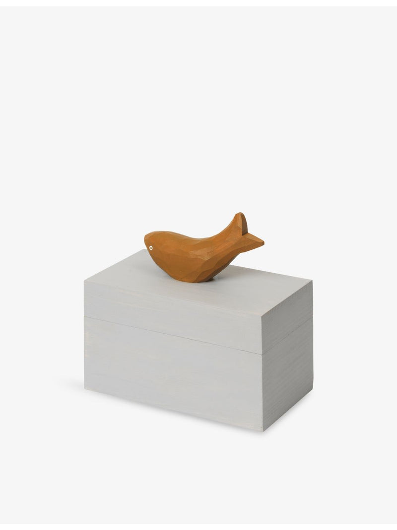 ferm LIVING Mist Harbour fish-handle wooden box, imported from the UK