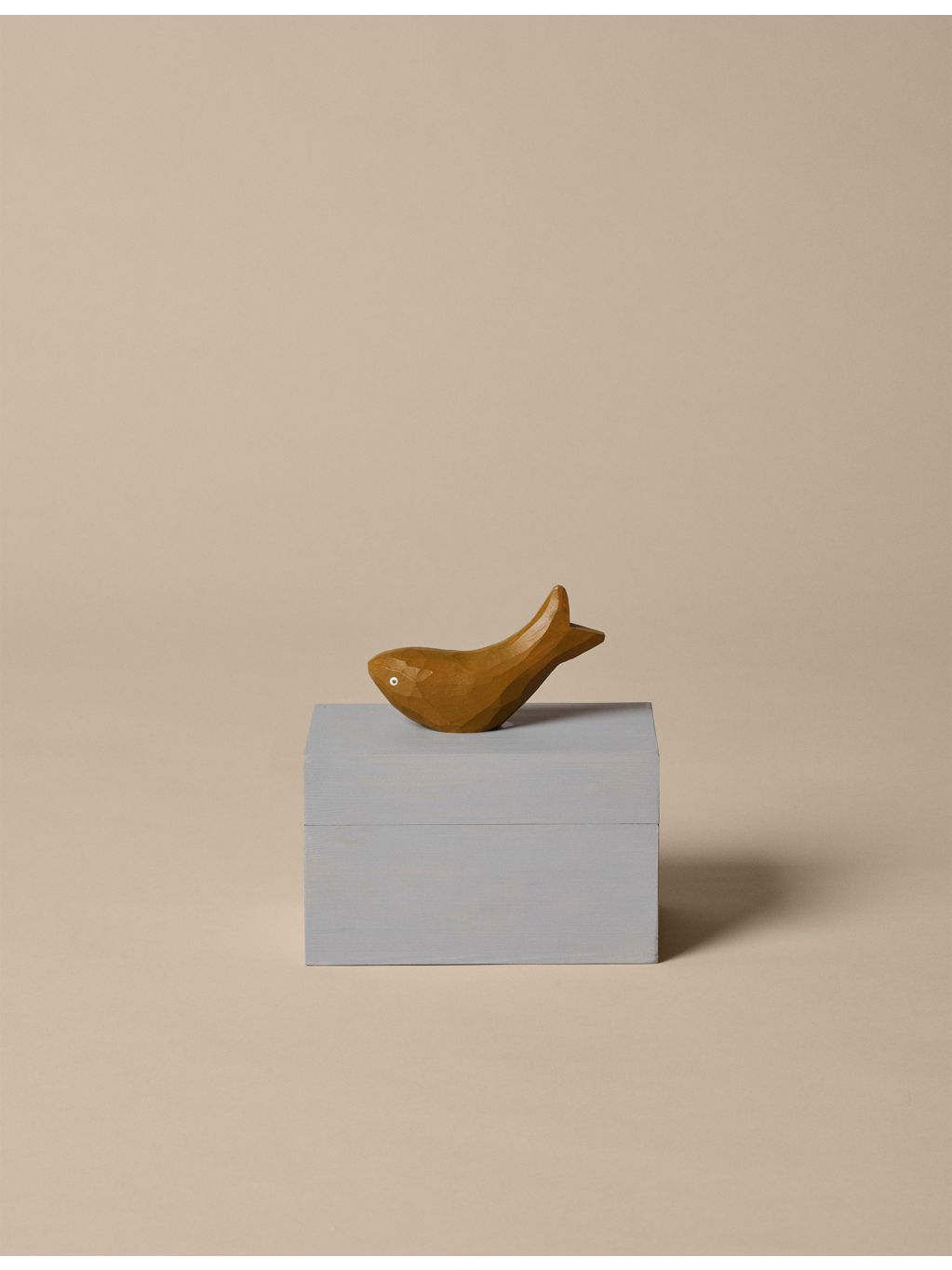 ferm LIVING Mist Harbour fish-handle wooden box, imported from the UK