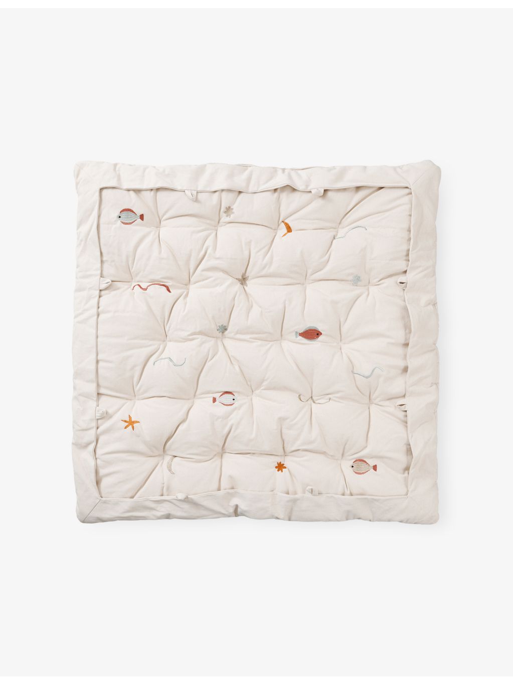 ferm LIVING Harbour padded cotton playmat 100x100 cm, imported from the UK