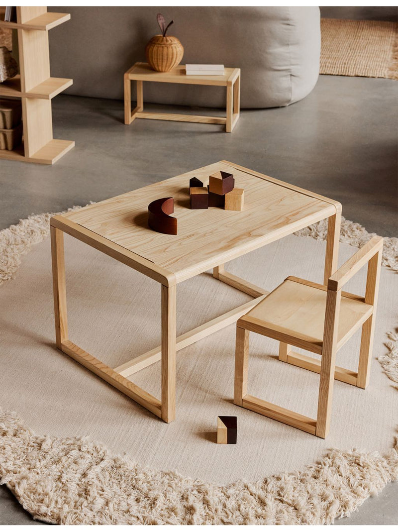 ferm LIVING Little Architect wood and ash-veneer table 76cm (British brand)