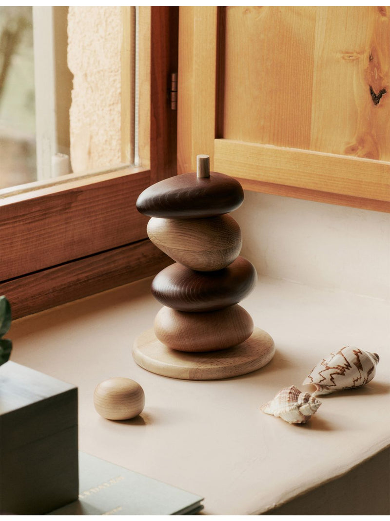 ferm LIVING stacking blocks Pebble 13.5cm, imported from the UK