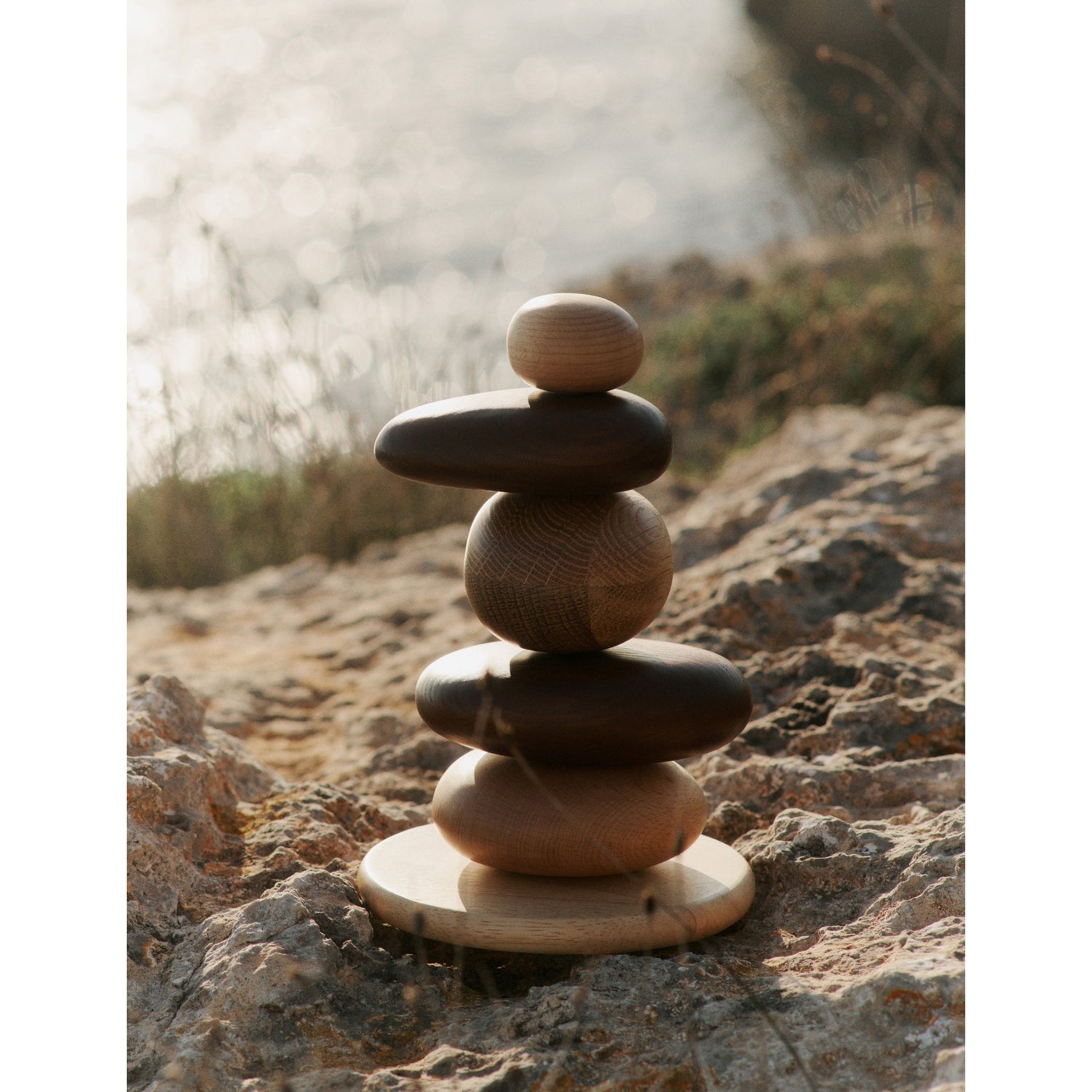 ferm LIVING stacking blocks Pebble 13.5cm, imported from the UK