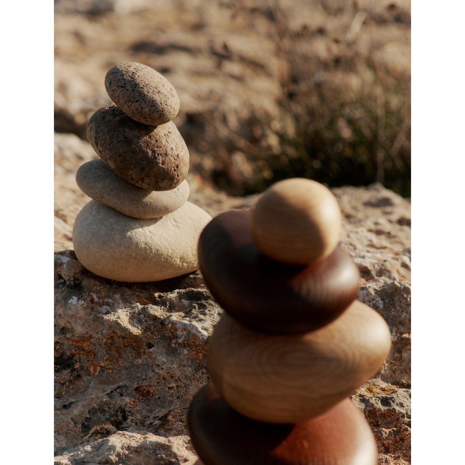 ferm LIVING stacking blocks Pebble 13.5cm, imported from the UK