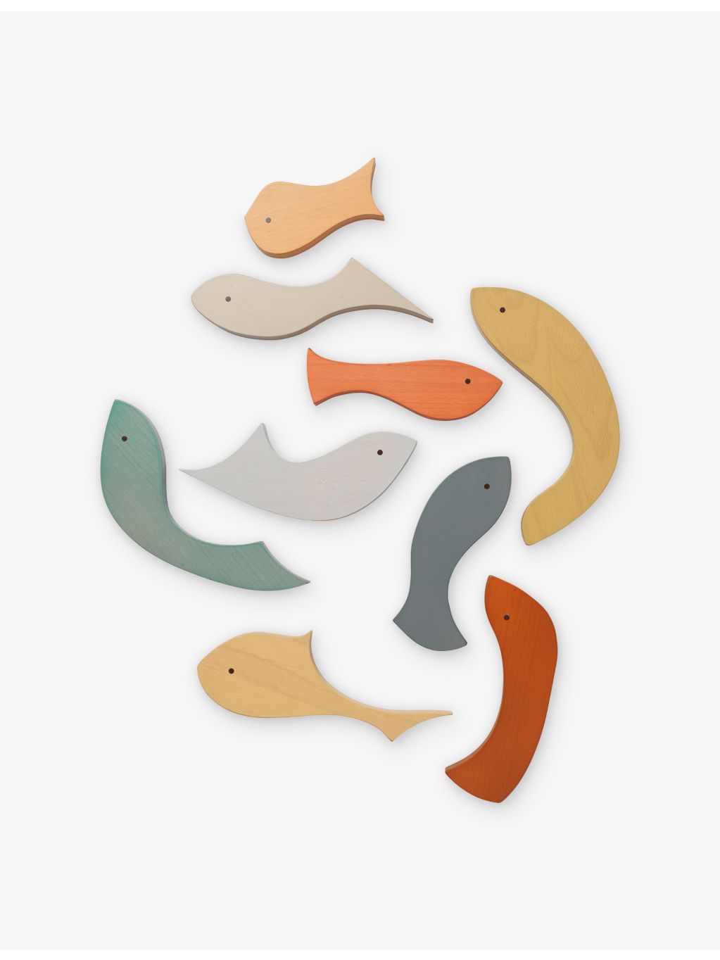 ferm LIVING Shoal Schooling wood puzzle 9 pieces - British product