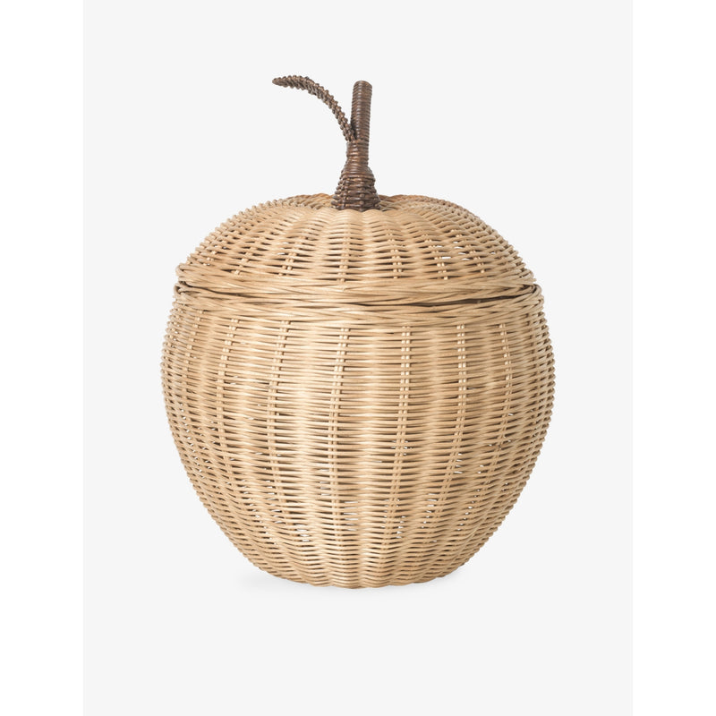 ferm LIVING large apple design rattan storage basket, UK version
