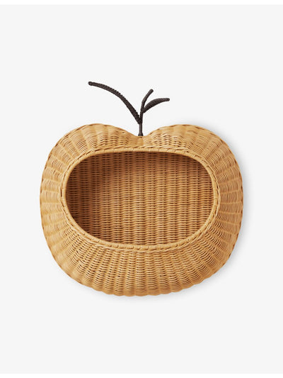 selfridges ferm LIVING Apple Braided Rattan Pocket Wall Storage- Buy online at McGrocer