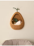 ferm LIVING pear braided rattan wall storage 68cm, imported from the UK