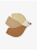 Ferm Living Swift Bird quilted cotton mat 110cm, imported from the UK