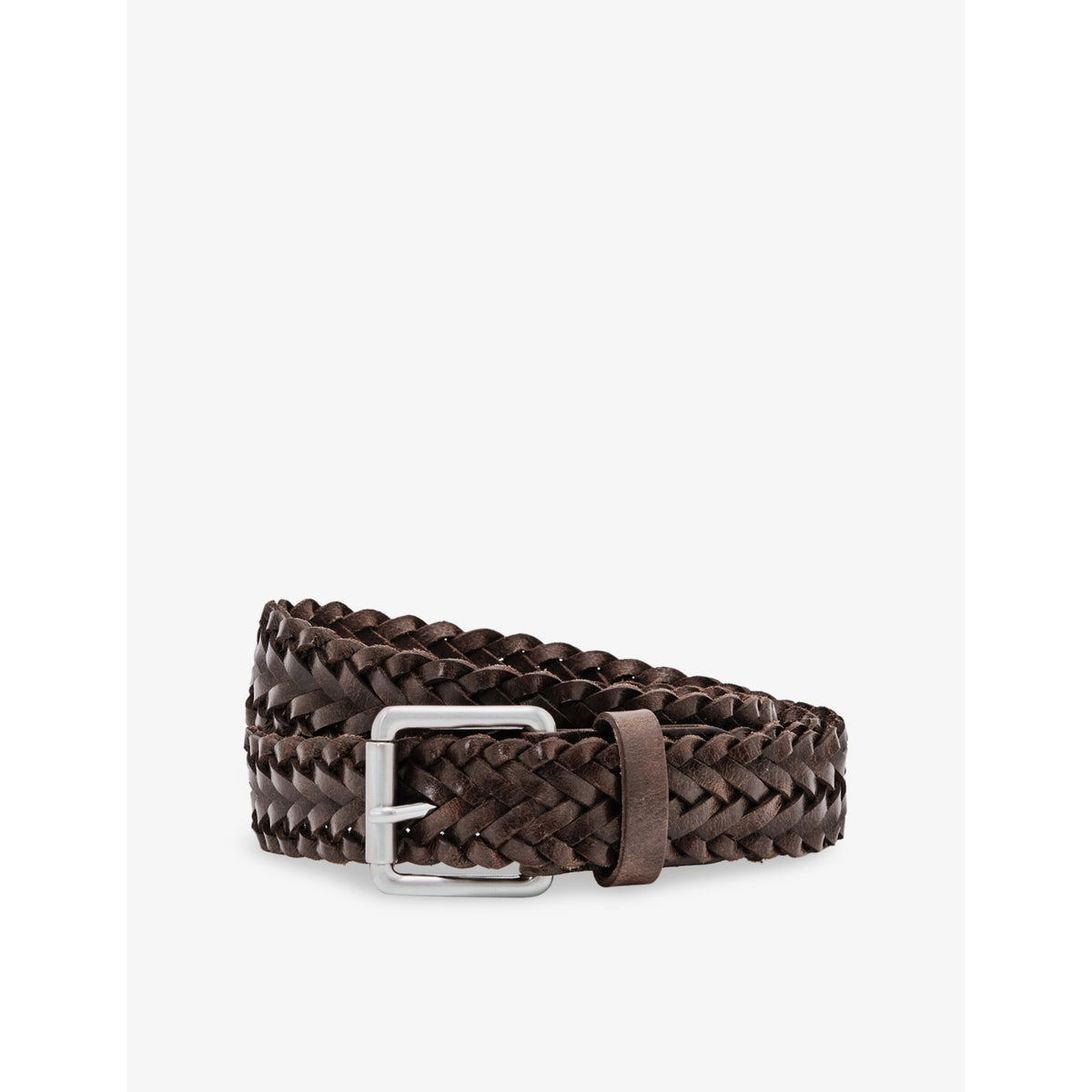 Carlton Woven Leather Belt - 28
