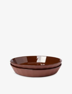 The Conran Shop Fade set of two deep porcelain plates 22cm (British brand)