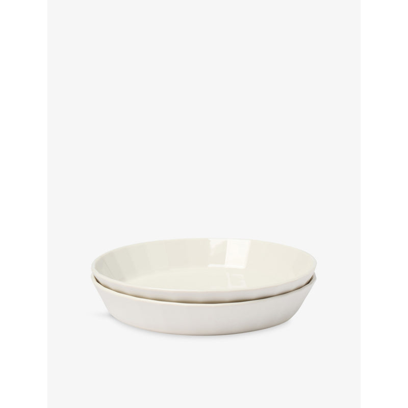 The Conran Shop Fade set of two deep porcelain plates 22cm (British brand)
