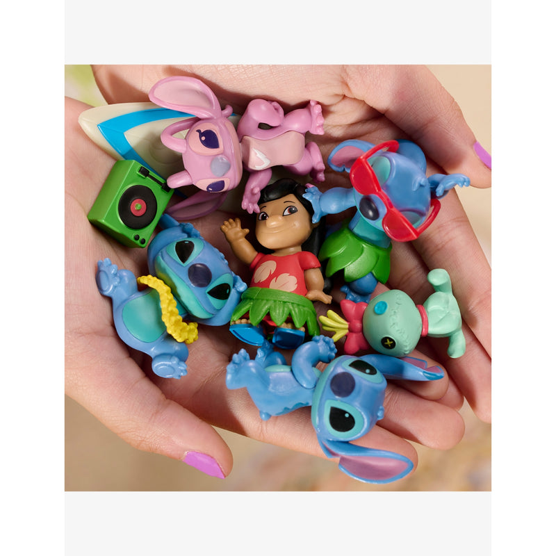 Disney Stitch collectible figure set, 6 figures, 5 accessories, UK version