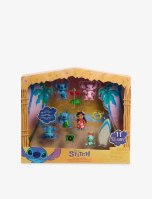 Disney Stitch collectible figure set, 6 figures, 5 accessories, UK version