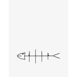 Fish Hook Steel Wall Hanger 60cm - BLACK