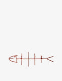 Fish Hook Steel Wall Hanger 60cm - RED