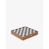 Milos wooden chess board game set 40cm - British product
