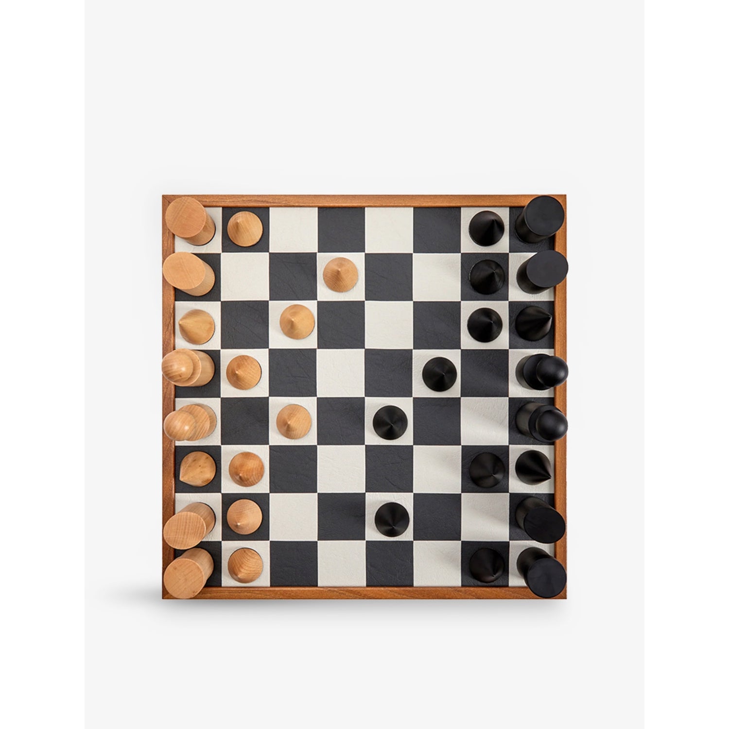 Milos wooden chess board game set 40cm - British product