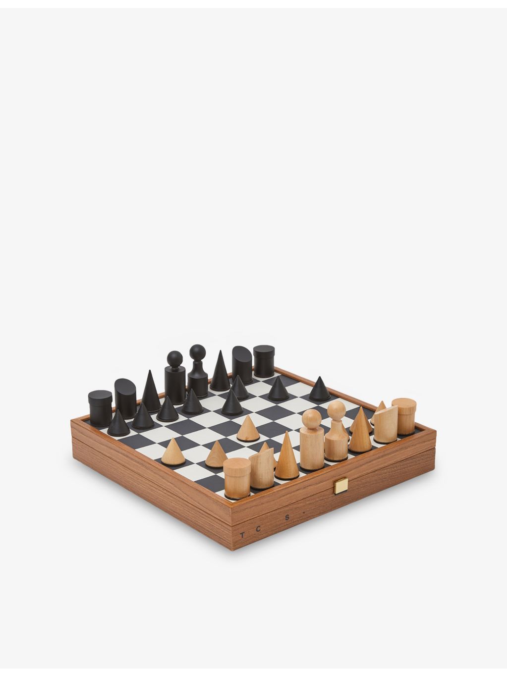 Milos wooden chess board game set 40cm - British product