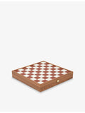 The Conran Shop Milos terracotta wood chess set 40cm, UK version