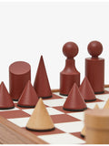 The Conran Shop Milos terracotta wood chess set 40cm, UK version