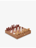 The Conran Shop Milos terracotta wood chess set 40cm, UK version