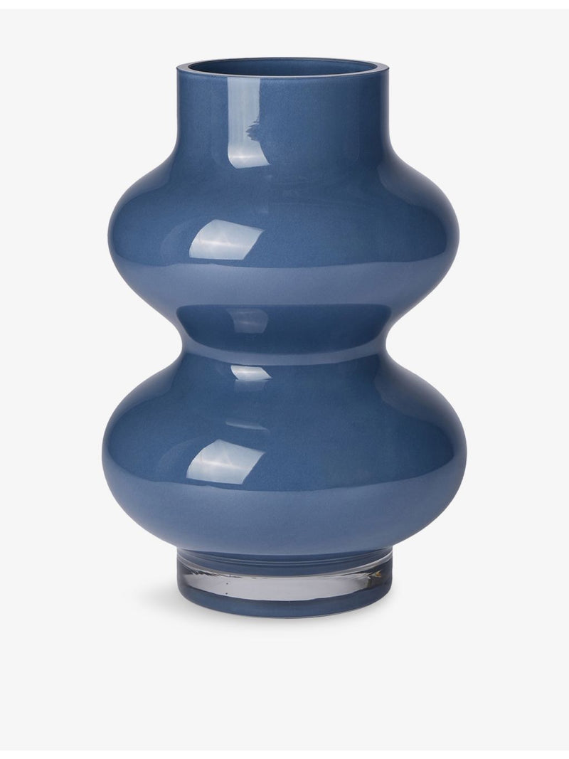 Conran Shop Form Curved Glass Vase 25.5cm, imported from the UK