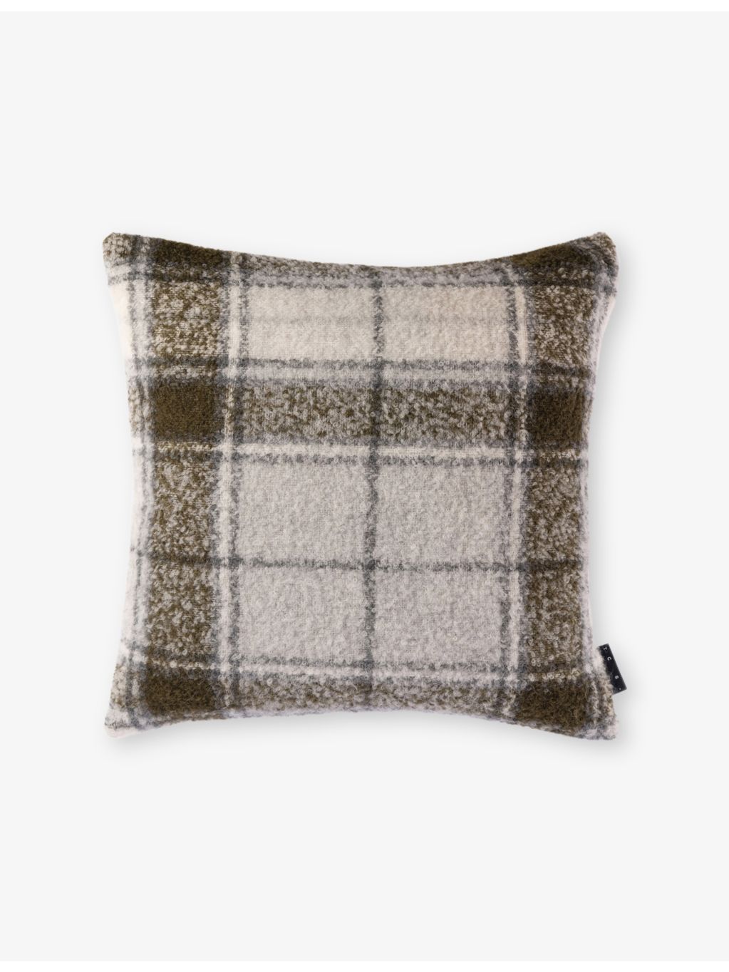 The Conran Shop tartan alpaca-blend cushion cover 50cm x 50cm - British product