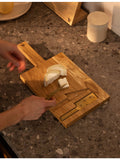 Woodsea cheese board with knives 55cm x 20cm, imported from the UK