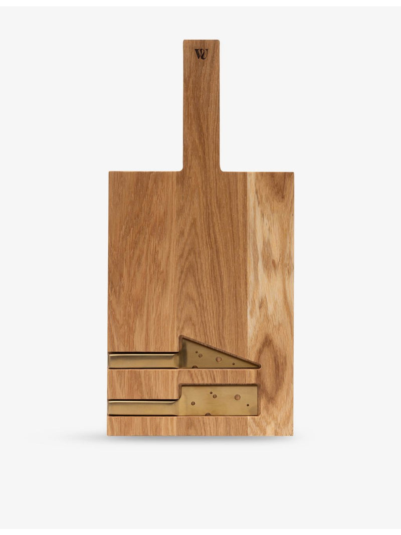 Woodsea cheese board with knives 55cm x 20cm, imported from the UK