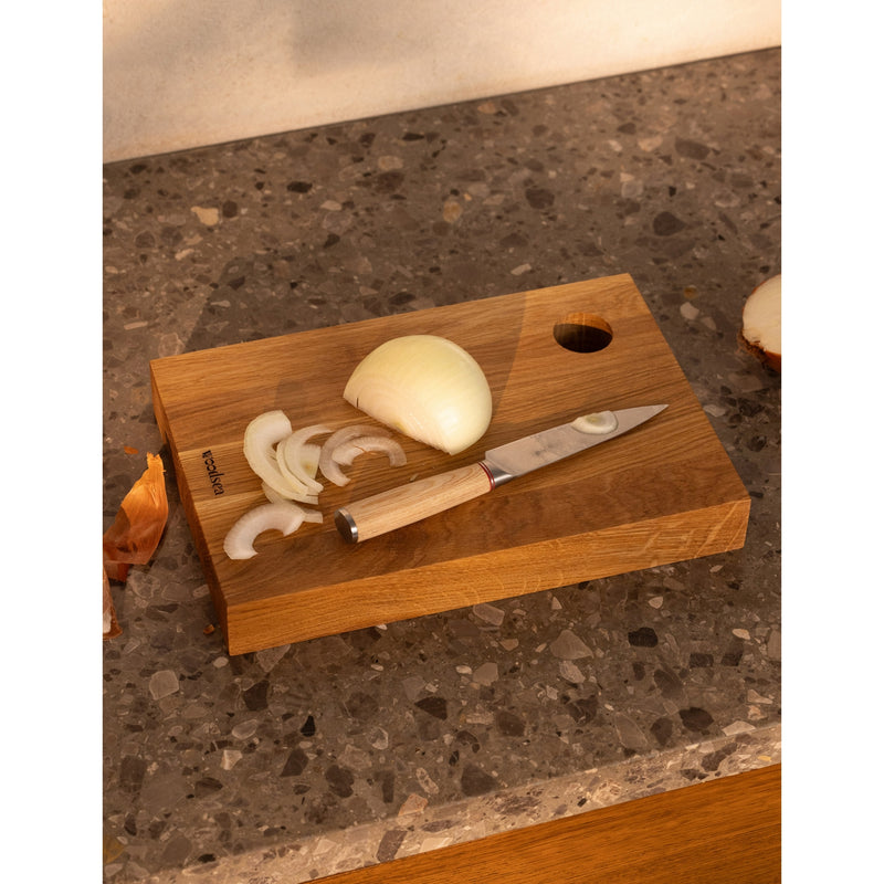 Woodsea brand-embossed wooden chopping board 33cm x 22cm - British product