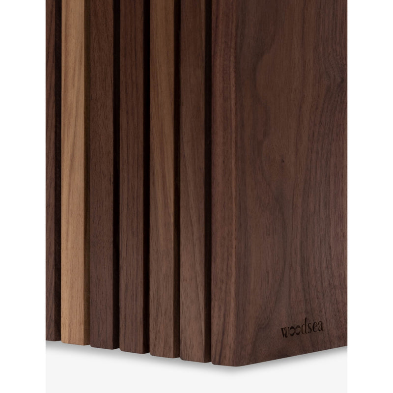 Woodsea wooden knife block 15.5cm x 12cm, imported from the UK