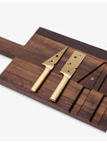 Woodsea cheese board with knives 55cm x 20cm, imported from the UK
