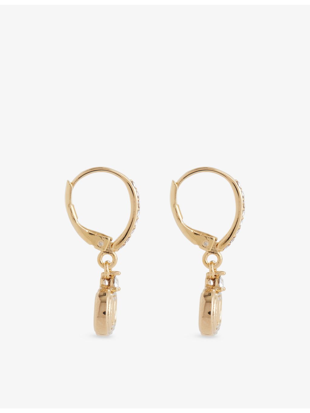 Valentino Garavani Vlogo crystal drop earrings 2.5cm - British product