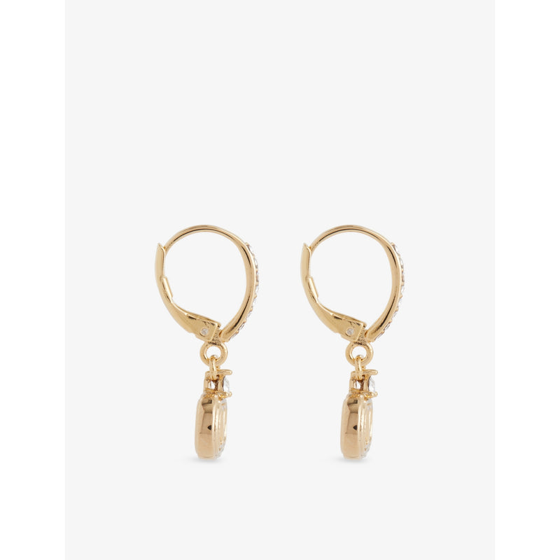 Valentino Garavani Vlogo crystal drop earrings 2.5cm - British product