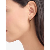 Bvlgari B.zero1 diamond hoop earrings 18ct rose gold, UK version