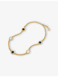 Bvlgari 18ct yellow-gold mother-of-pearl and onyx necklace (British brand)