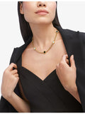 Bvlgari 18ct yellow-gold mother-of-pearl and onyx necklace (British brand)