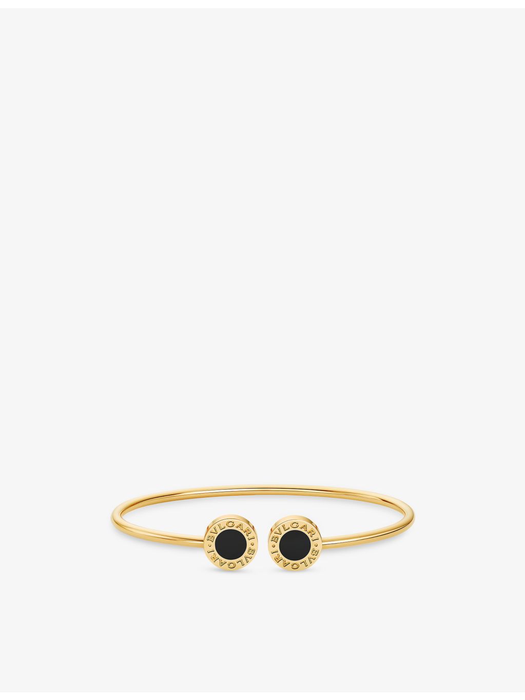 Bvlgari 18ct yellow-gold and onyx bracelet (British brand)