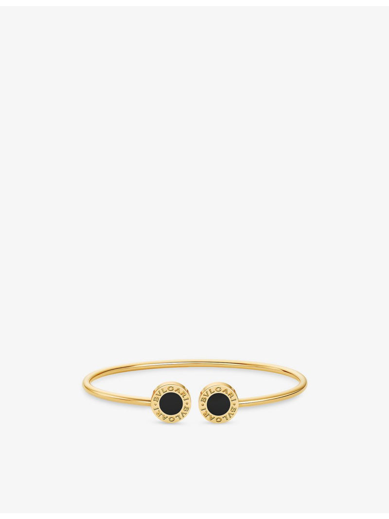 Bvlgari 18ct yellow-gold and onyx bracelet (British brand)