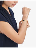 Bvlgari 18ct yellow-gold and onyx bracelet (British brand)
