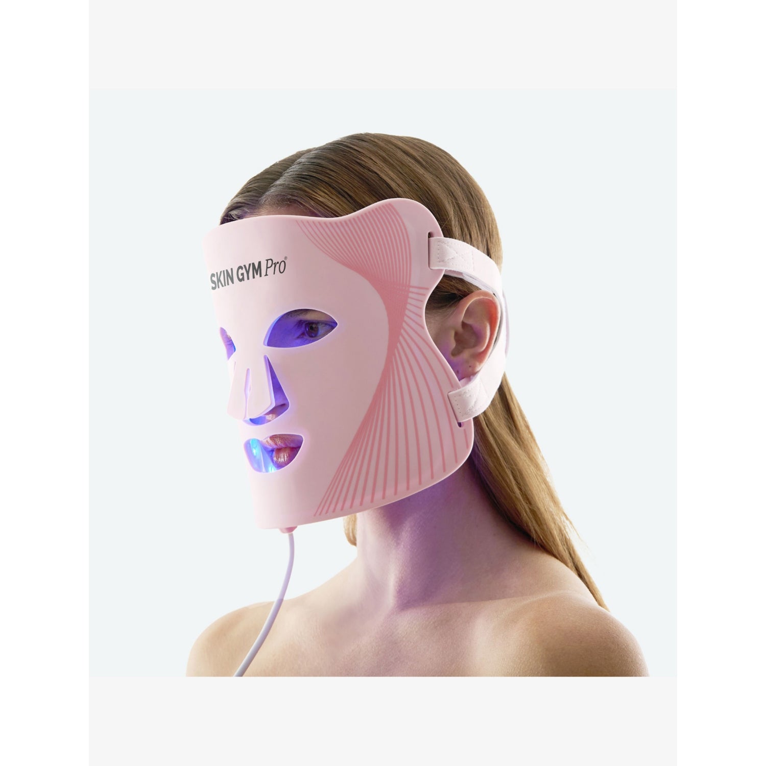 Skin Gym LED light therapy mask with red, blue, and near-infrared light - British product