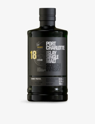 Bruichladdich Port Charlotte 18yo Islay single malt whisky 700ml (British brand)