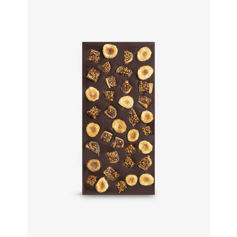 Michel Cluizel milk chocolate figs caramelised hazelnuts 100g, imported from the UK
