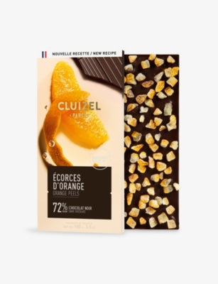 Michel Cluizel orange 72% dark chocolate bar 100g - British product