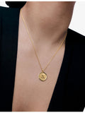 Monica Vinader Initial A gold vermeil necklace, imported from the UK
