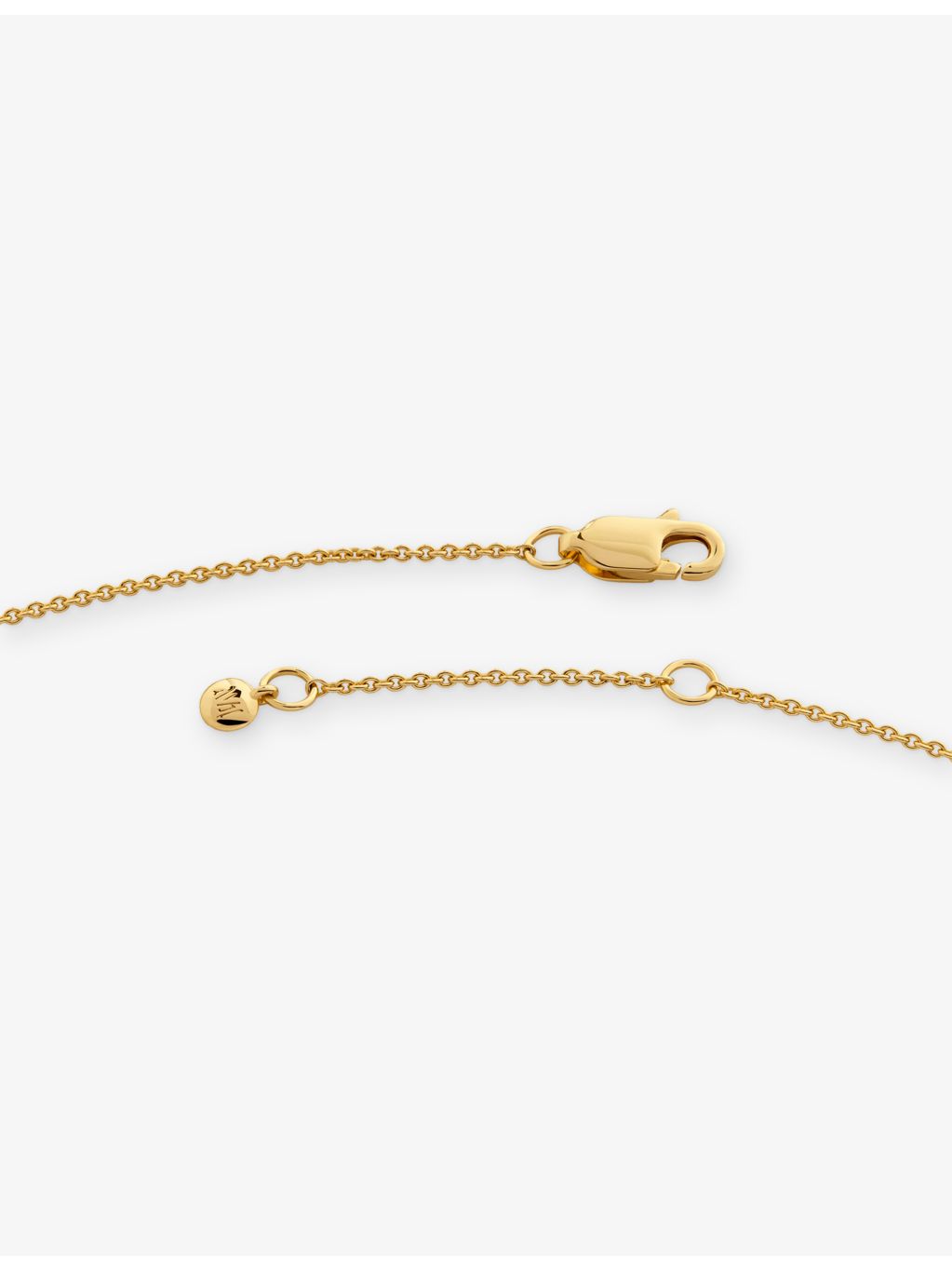 Monica Vinader Initial A gold vermeil necklace, imported from the UK
