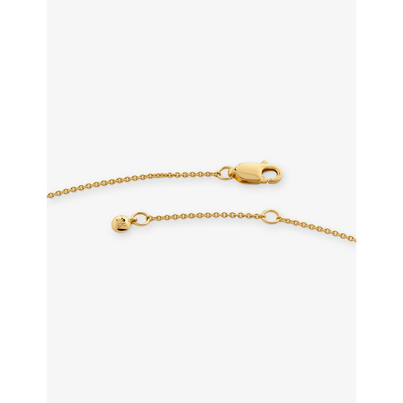 Monica Vinader Initial A gold vermeil necklace, imported from the UK