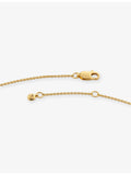 Monica Vinader Initial A gold vermeil necklace, imported from the UK
