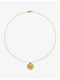 Monica Vinader Initial A gold vermeil necklace, imported from the UK