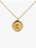 Monica Vinader Initial D 18ct gold vermeil necklace - British product